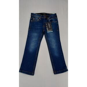 Kenneth Cole New York Boys 4T Stretch Slim Fit Dark Wash Denim Jeans